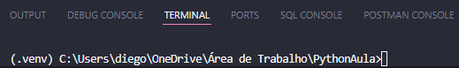 notação (.venv)