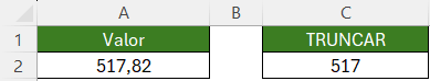 Resultado Função TRUNCAR