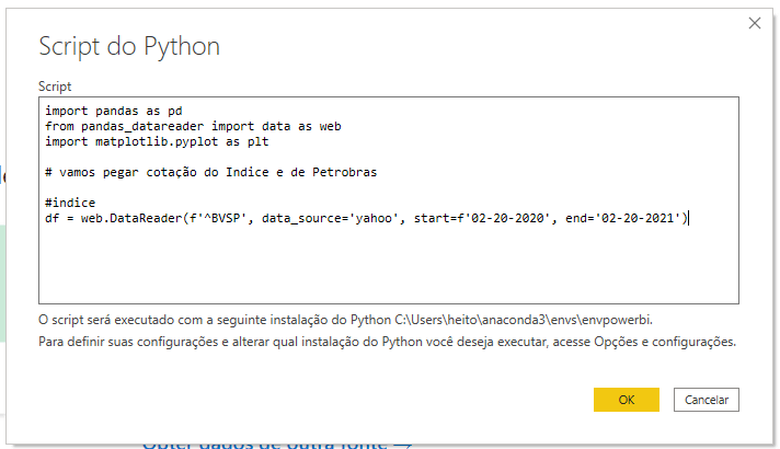 Integrar Python com Power BI
