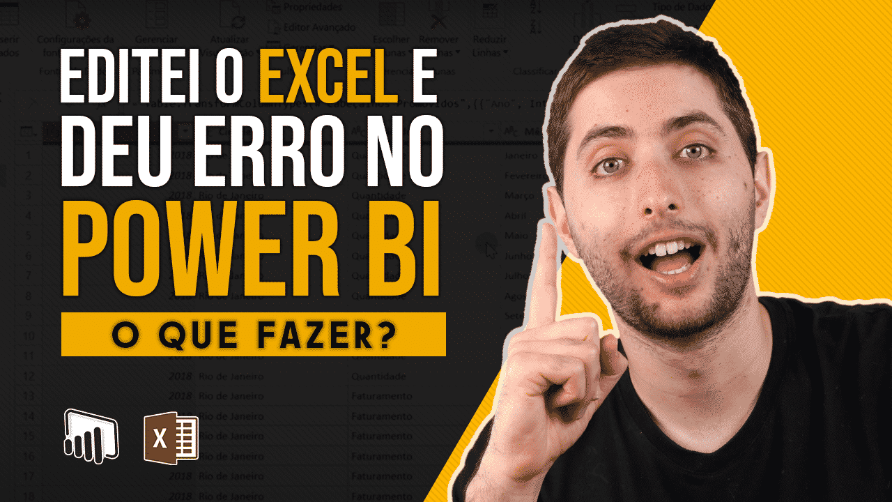 Erro no Power BI ao Editar Arquivo em Excel – Como Resolver?