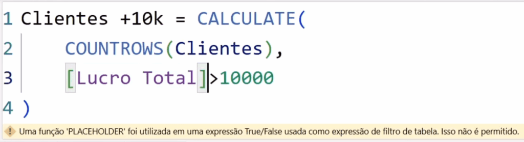 Formula Calculate no Power BI Calculo dos clientes com mais de 10k