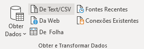 Ferramenta para importar arquivo txt/csv