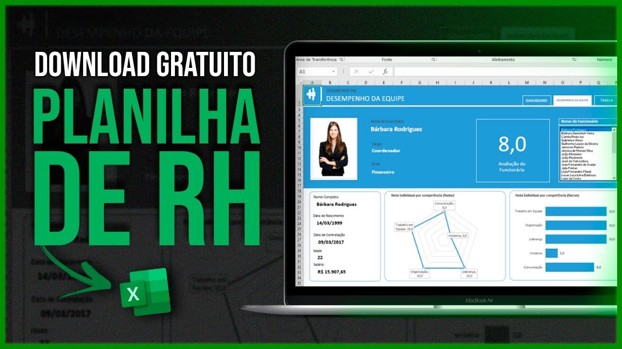 Planilha de RH (Download Gratuito)