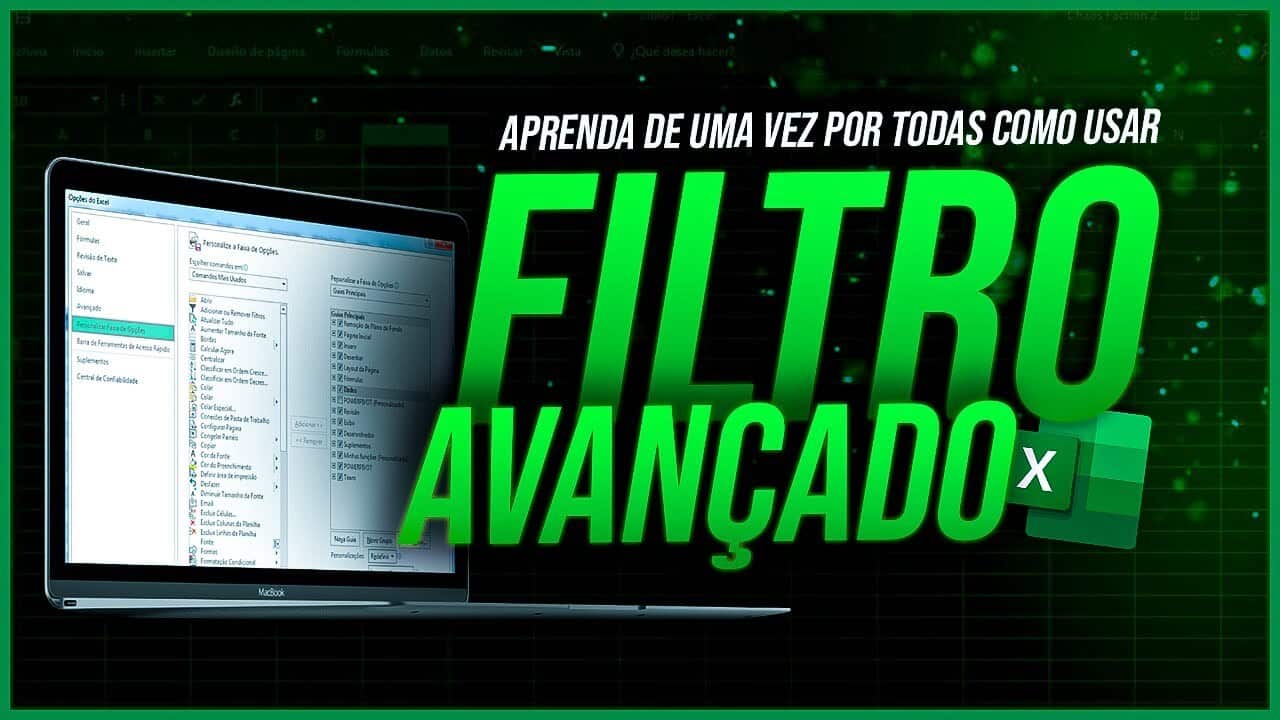 Ferramenta Filtro e Filtro Avançado no Excel