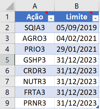 Planilha para Controle de Ações e IR