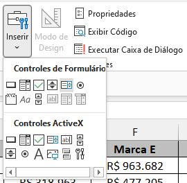 Caixa de Listagem no Excel