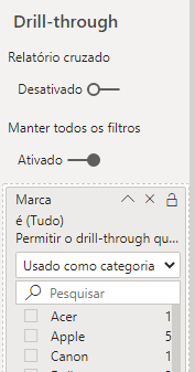 Ativando o Drill Through no Power BI
