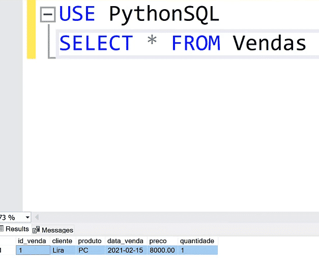 Integrar Python e SQL