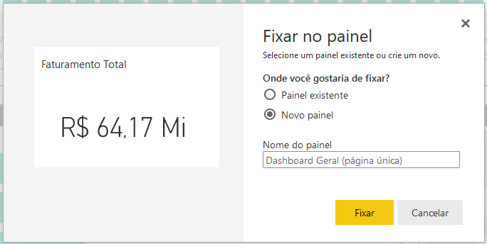 Criando um painel para adicionar as informações desejadas