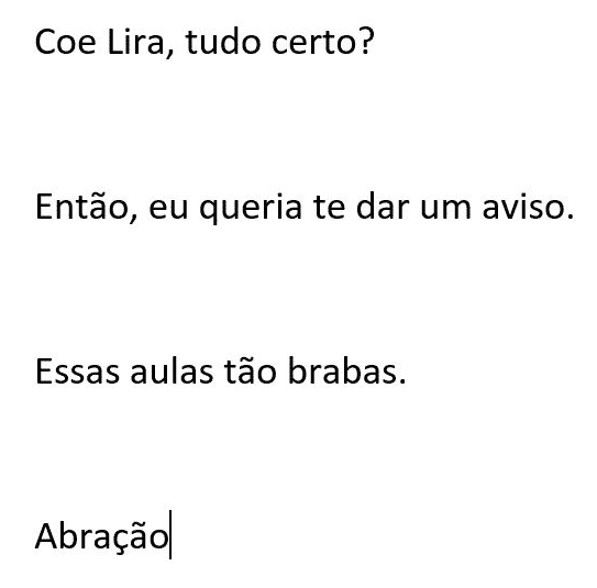 Imagem contendo o texto de exemplo