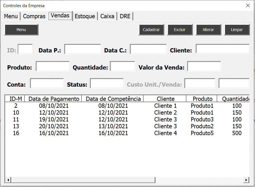 Sistema de Controle para Empresas