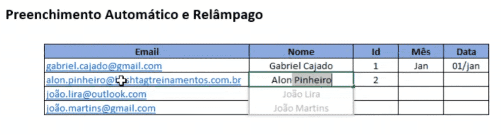Preenchimento relâmpago