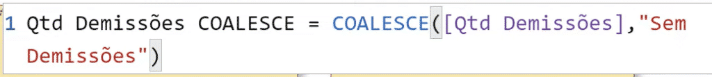 Fórmula COALESCE