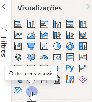 Opção para obter mais visuais
