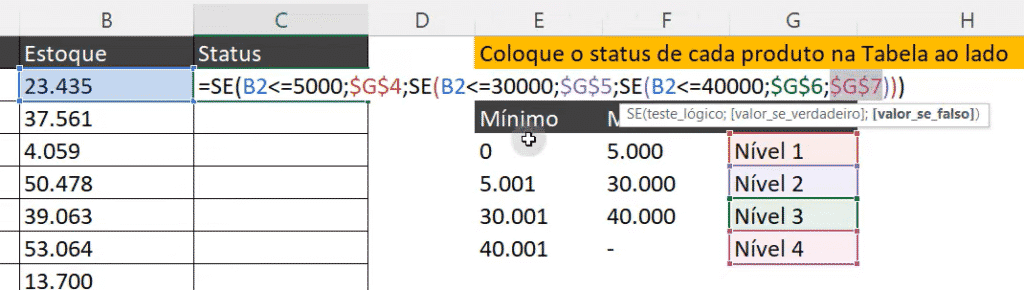 Provas de Excel Aula3