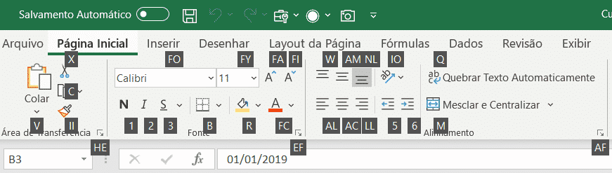 Melhores atalhos do Excel