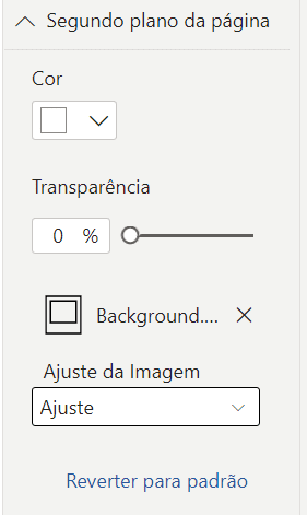 Configurações para que a imagem apareça