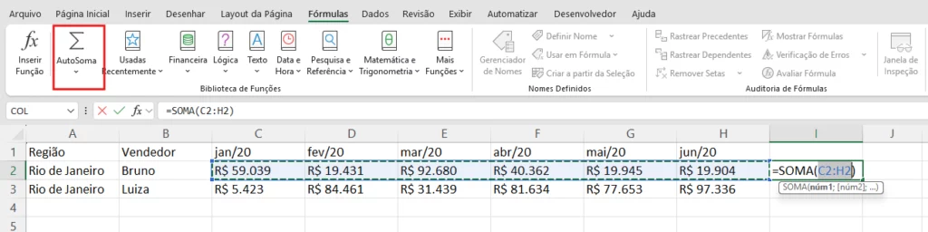 Autosoma no Excel