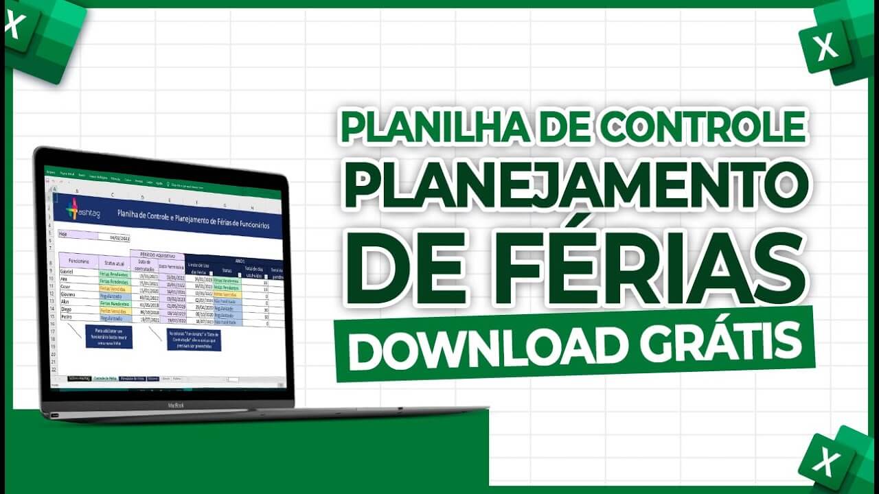 Planilha de Controle e Planejamento de Férias (Download Gratuito)