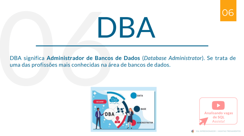 Profissão da área de banco de dados