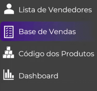Menu de Navegação no Excel