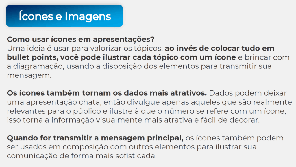 Apresentações em PowerPoint - Saia do Zero em Apresentações 4 Ícones e imagens
