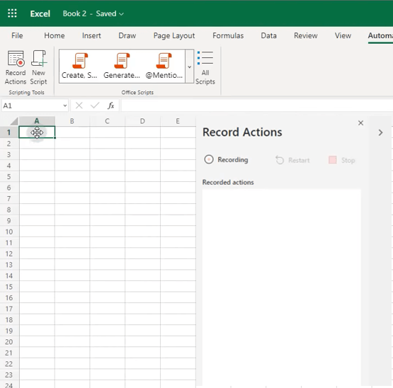 Migrar do VBA Para Office Scripts