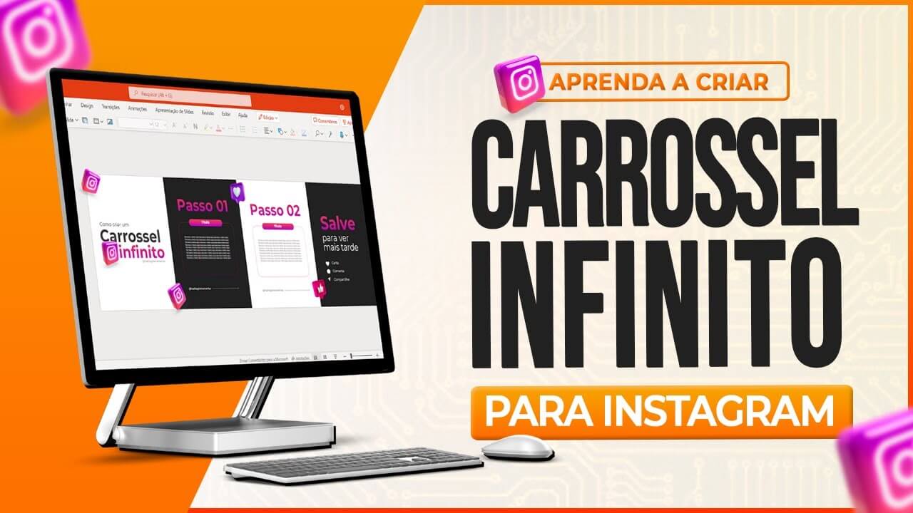 Carrossel Infinito Para Instagram no PowerPoint