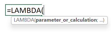 Função LAMBDA no Excel