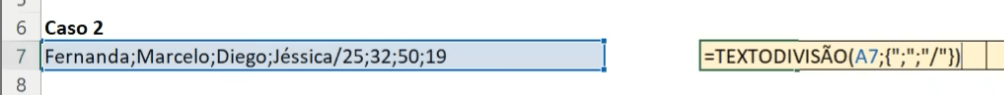 Utilizando 2 delimitadores de coluna