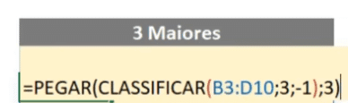 Criação de um ranking no Excel