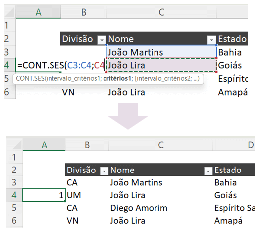 critério 1 e resultado