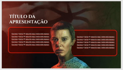 Slide Temático do Stranger Things