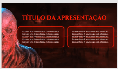 Slide Temático do Stranger Things