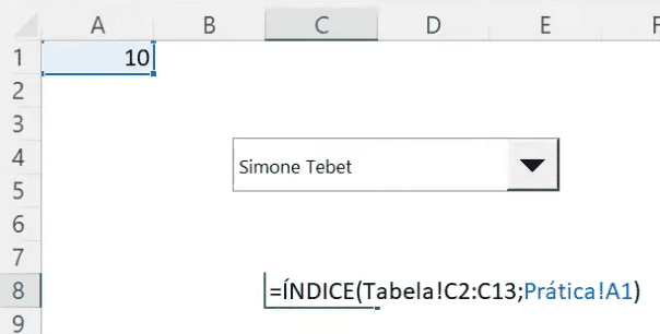 Função ÍNDICE para buscar informações