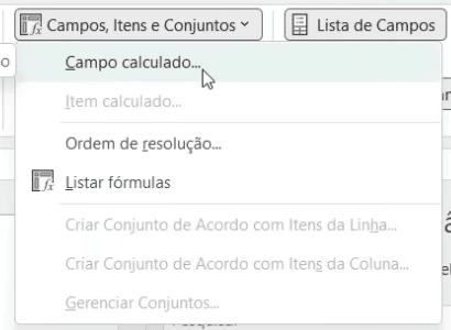 Ferramenta campo calculado