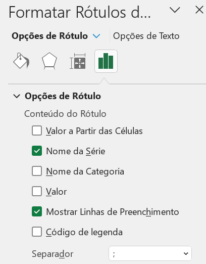 Gráfico de Linha no Excel - Crie um Gráfico Profissional 7 Ajuste do rótulo de dados