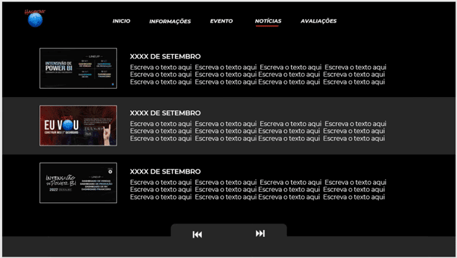 Slide com Visual do Rock in Rio
