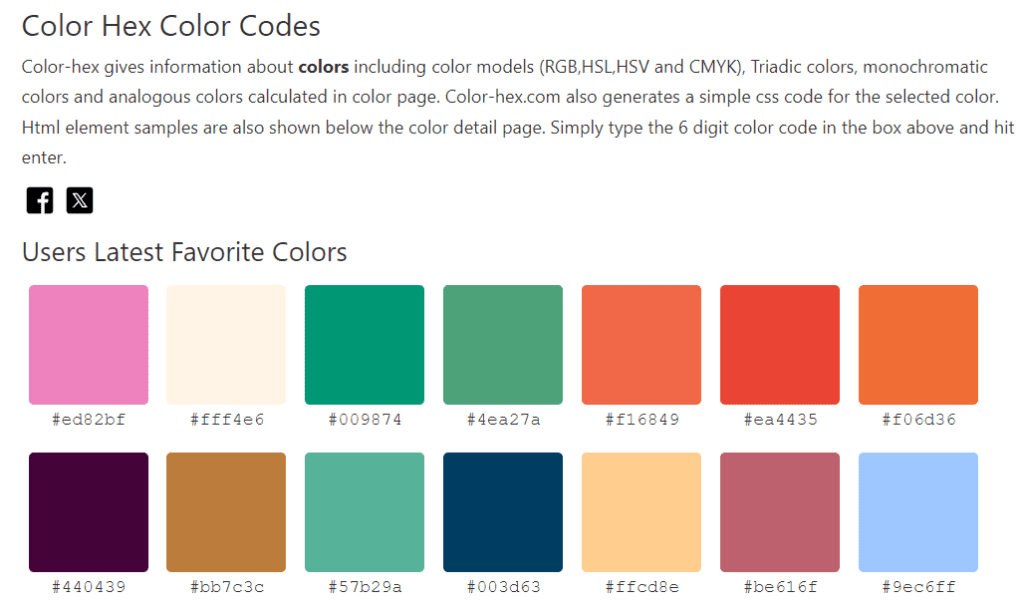 Color-Hex: Escolha de Cores
