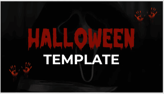 Slide temático de Halloween