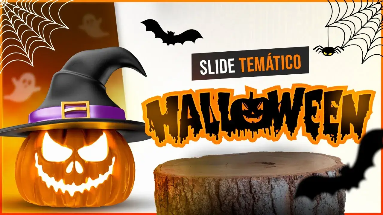 Slide Temático de Halloween – Criando uma Apresentação Aterrorizante no PowerPoint