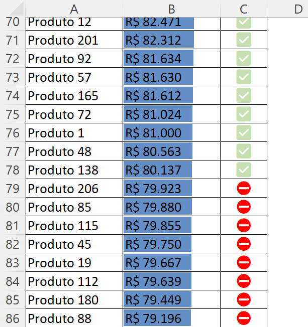 Classificar do maior para o menor