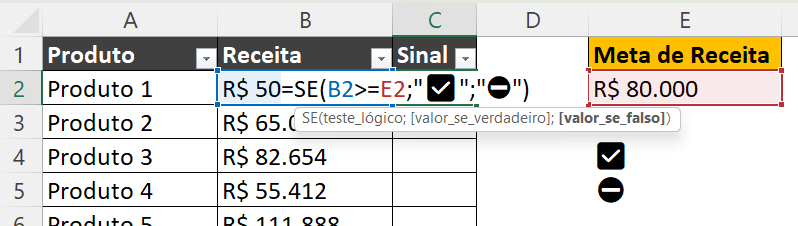 emojis são tratados como texto no Excel