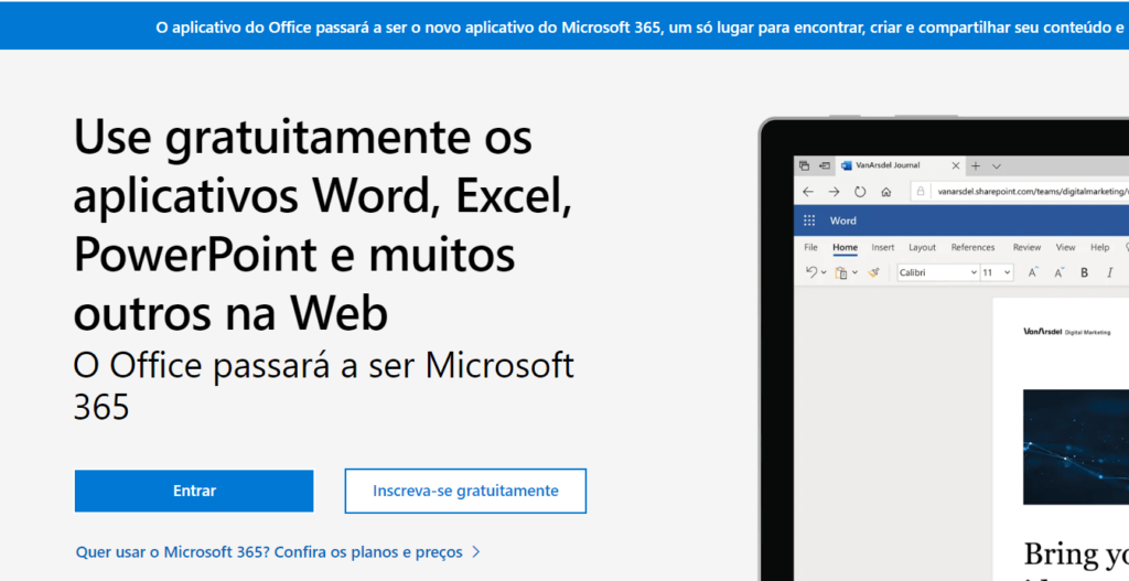 Como Trabalhar Online com Excel