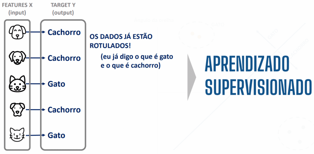 Aprendizado supervisionado.