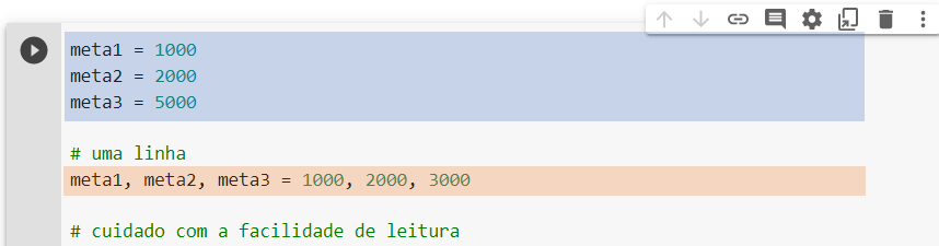 Códigos de uma Linha em Python