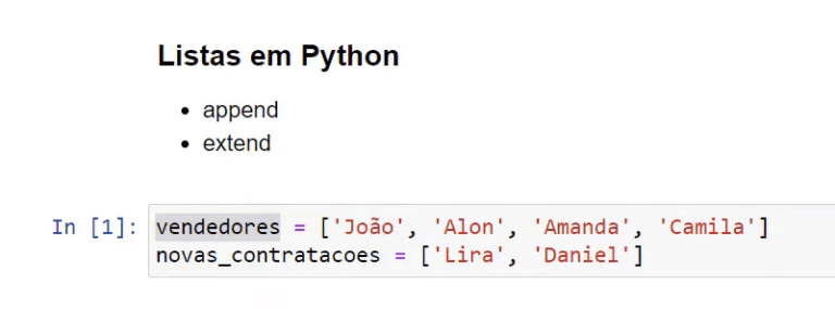 Append e Extend em Python - Qual Usar para Adicionar Itens?