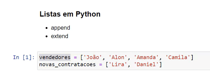 Listas em Python