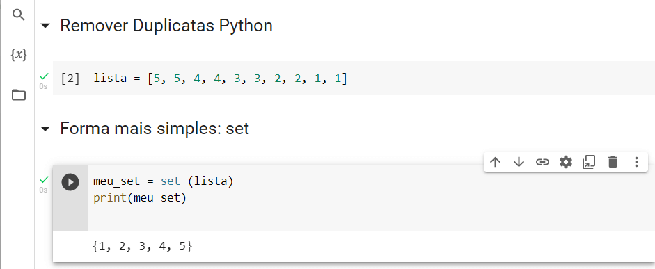 Como Remover Duplicatas em Python