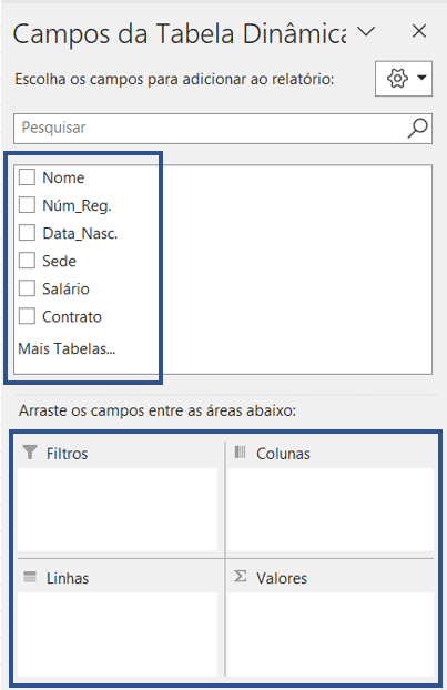 Análise Rápida da Tabela Dinâmica
